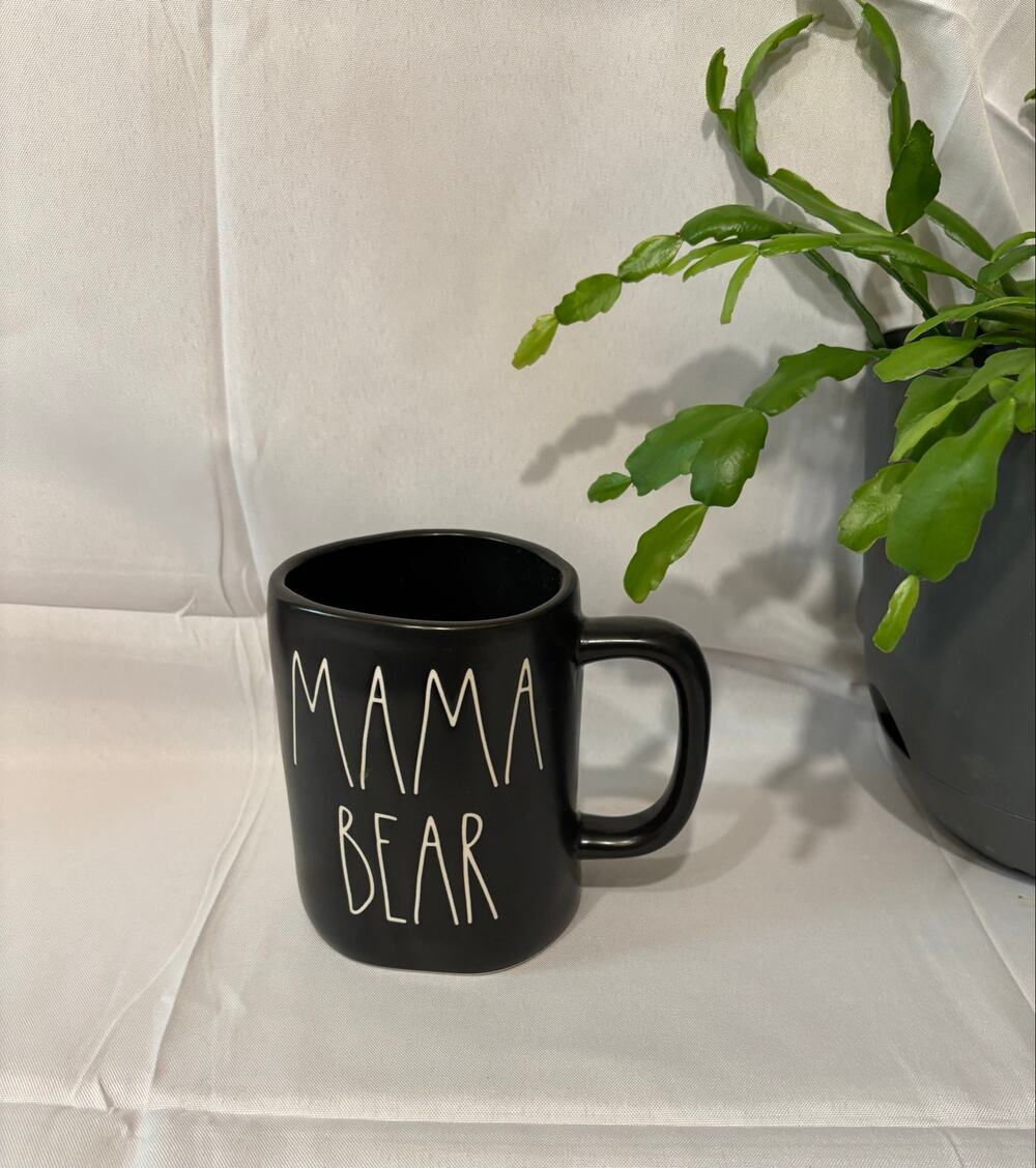 Hard to Find! Rae Dunn Black Mama Bear Mug Artisan Collection by Magenta